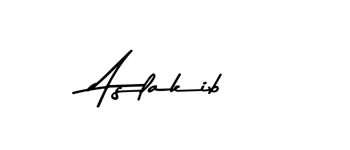 Make a beautiful signature design for name Aslakib. With this signature (Asem Kandis PERSONAL USE) style, you can create a handwritten signature for free. Aslakib signature style 9 images and pictures png