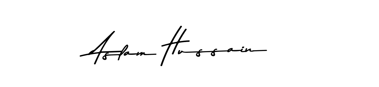 You should practise on your own different ways (Asem Kandis PERSONAL USE) to write your name (Aslam Hussain) in signature. don't let someone else do it for you. Aslam Hussain signature style 9 images and pictures png