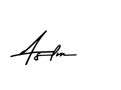 Use a signature maker to create a handwritten signature online. With this signature software, you can design (Asem Kandis PERSONAL USE) your own signature for name Aslm. Aslm signature style 9 images and pictures png