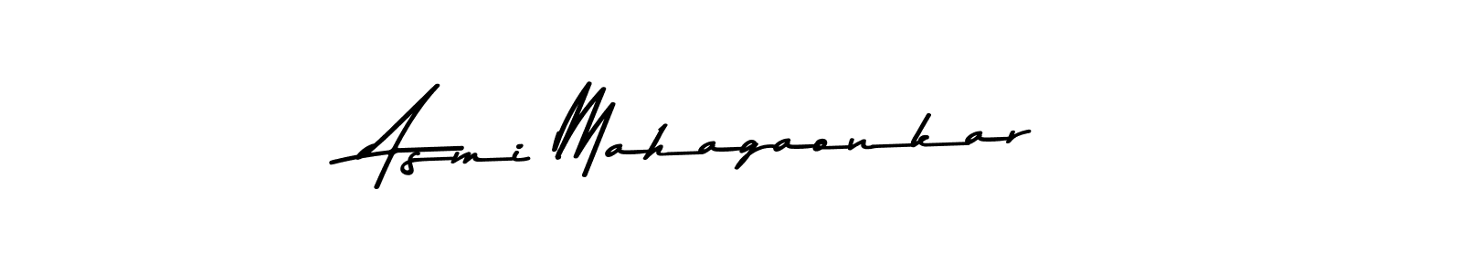 Use a signature maker to create a handwritten signature online. With this signature software, you can design (Asem Kandis PERSONAL USE) your own signature for name Asmi Mahagaonkar. Asmi Mahagaonkar signature style 9 images and pictures png