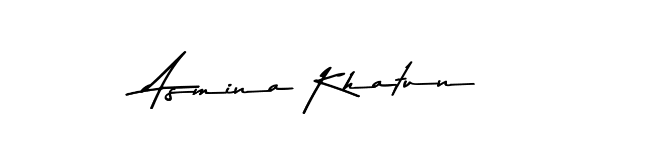 Design your own signature with our free online signature maker. With this signature software, you can create a handwritten (Asem Kandis PERSONAL USE) signature for name Asmina Khatun. Asmina Khatun signature style 9 images and pictures png