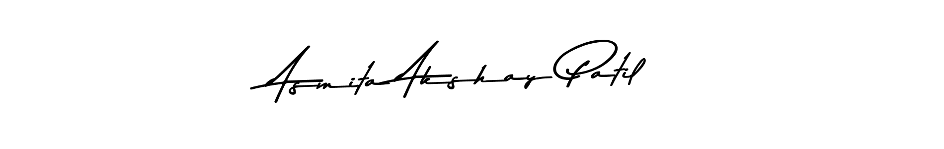 Create a beautiful signature design for name Asmita Akshay Patil. With this signature (Asem Kandis PERSONAL USE) fonts, you can make a handwritten signature for free. Asmita Akshay Patil signature style 9 images and pictures png