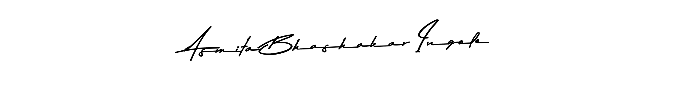 The best way (Asem Kandis PERSONAL USE) to make a short signature is to pick only two or three words in your name. The name Asmita Bhashakar Ingole include a total of six letters. For converting this name. Asmita Bhashakar Ingole signature style 9 images and pictures png