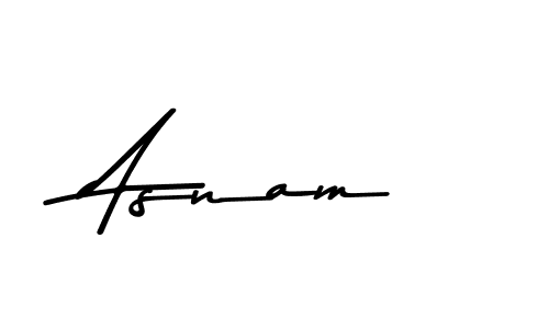 Use a signature maker to create a handwritten signature online. With this signature software, you can design (Asem Kandis PERSONAL USE) your own signature for name Asnam. Asnam signature style 9 images and pictures png