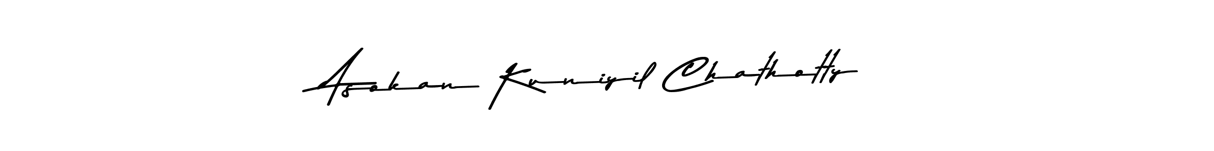 Make a beautiful signature design for name Asokan Kuniyil Chathotty. Use this online signature maker to create a handwritten signature for free. Asokan Kuniyil Chathotty signature style 9 images and pictures png