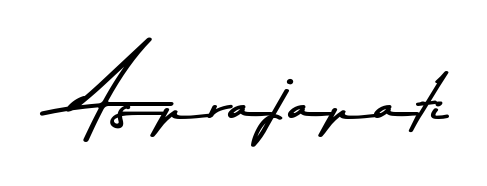 A timeless handwritten aesthetic for Asprajapati. The Asem Kandis PERSONAL USE font gives your signature a handcrafted feel with natural curves. Asprajapati signature style 9 images and pictures png