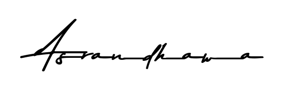 Discover the perfect balance of readability and style for Asrandhawa with Asem Kandis PERSONAL USE font. Create your dream signature today. Asrandhawa signature style 9 images and pictures png