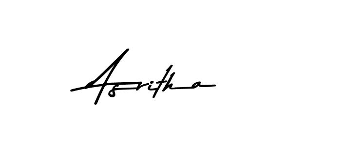 How to make Asritha name signature. Use Asem Kandis PERSONAL USE style for creating short signs online. This is the latest handwritten sign. Asritha signature style 9 images and pictures png