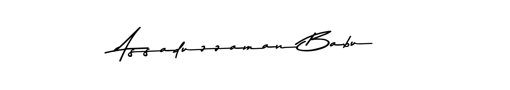 Create a beautiful signature design for name Assaduzzaman Babu. With this signature (Asem Kandis PERSONAL USE) fonts, you can make a handwritten signature for free. Assaduzzaman Babu signature style 9 images and pictures png