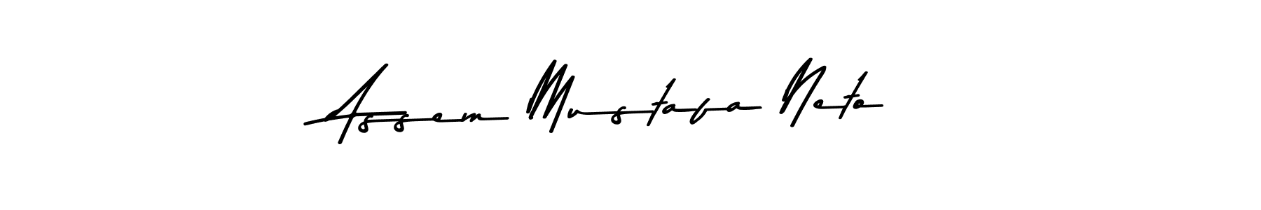 Use a signature maker to create a handwritten signature online. With this signature software, you can design (Asem Kandis PERSONAL USE) your own signature for name Assem Mustafa Neto. Assem Mustafa Neto signature style 9 images and pictures png
