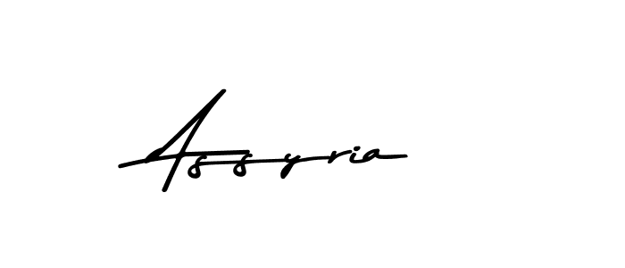 How to make Assyria signature? Asem Kandis PERSONAL USE is a professional autograph style. Create handwritten signature for Assyria name. Assyria signature style 9 images and pictures png