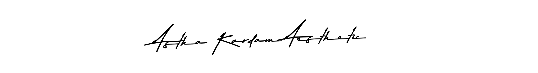 Make a beautiful signature design for name Astha Kardam Aesthetic. Use this online signature maker to create a handwritten signature for free. Astha Kardam Aesthetic signature style 9 images and pictures png