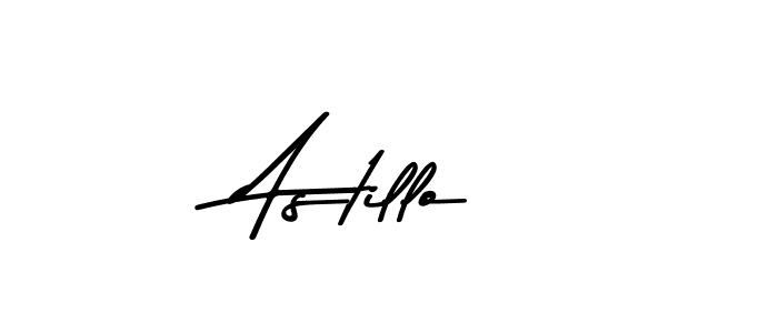 Design your own signature with our free online signature maker. With this signature software, you can create a handwritten (Asem Kandis PERSONAL USE) signature for name Astillo. Astillo signature style 9 images and pictures png