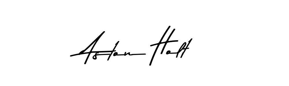 How to make Aston Holt name signature. Use Asem Kandis PERSONAL USE style for creating short signs online. This is the latest handwritten sign. Aston Holt signature style 9 images and pictures png