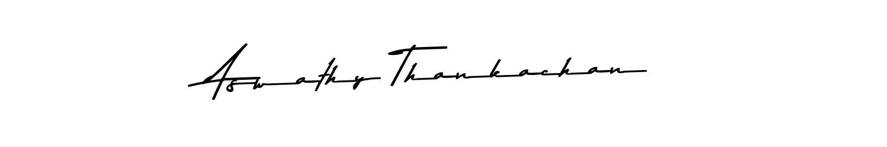 Create a beautiful signature design for name Aswathy Thankachan. With this signature (Asem Kandis PERSONAL USE) fonts, you can make a handwritten signature for free. Aswathy Thankachan signature style 9 images and pictures png