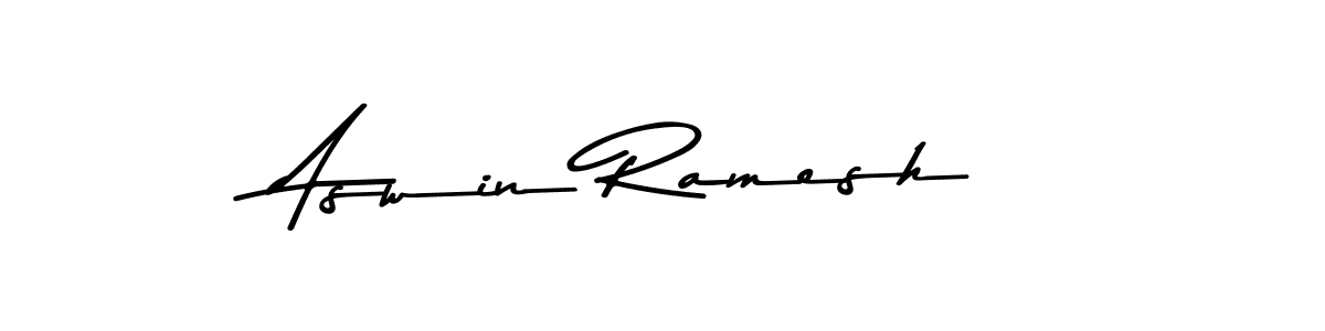 How to make Aswin Ramesh name signature. Use Asem Kandis PERSONAL USE style for creating short signs online. This is the latest handwritten sign. Aswin Ramesh signature style 9 images and pictures png