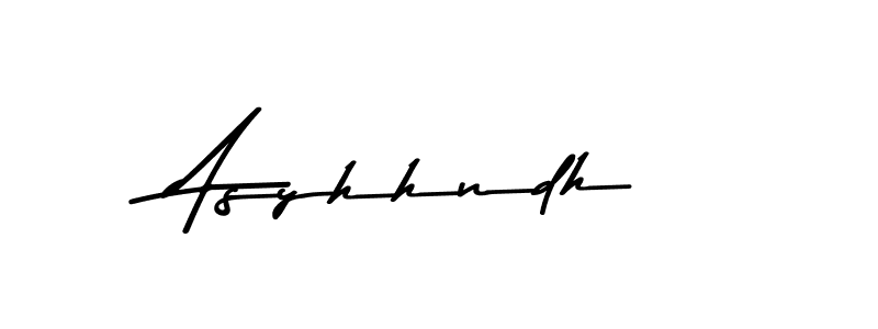 Use a signature maker to create a handwritten signature online. With this signature software, you can design (Asem Kandis PERSONAL USE) your own signature for name Asyhhndh. Asyhhndh signature style 9 images and pictures png