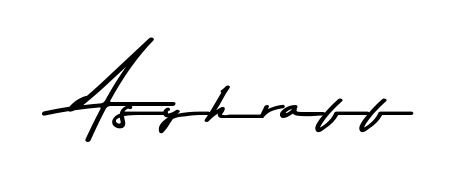 The Asem Kandis PERSONAL USE font transforms the name Asyhraff into an executive sign with sharp precision and distinguished character. Asyhraff signature style 9 images and pictures png