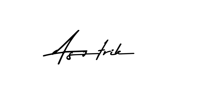 How to make Asztrik name signature. Use Asem Kandis PERSONAL USE style for creating short signs online. This is the latest handwritten sign. Asztrik signature style 9 images and pictures png