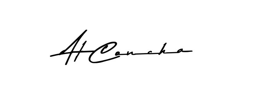 How to Draw At Concha signature style? Asem Kandis PERSONAL USE is a latest design signature styles for name At Concha. At Concha signature style 9 images and pictures png