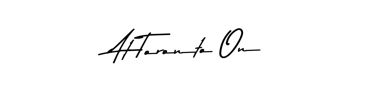 This is the best signature style for the At Toronto On name. Also you like these signature font (Asem Kandis PERSONAL USE). Mix name signature. At Toronto On signature style 9 images and pictures png