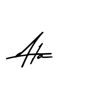 Also You can easily find your signature by using the search form. We will create Ata name handwritten signature images for you free of cost using Asem Kandis PERSONAL USE sign style. Ata signature style 9 images and pictures png