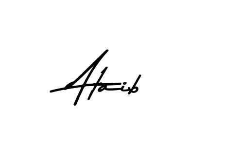 Design your own signature with our free online signature maker. With this signature software, you can create a handwritten (Asem Kandis PERSONAL USE) signature for name Ataib. Ataib signature style 9 images and pictures png