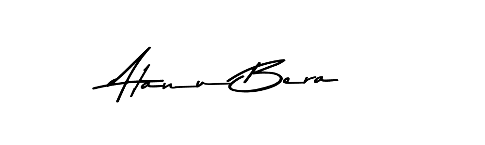 How to make Atanu Bera name signature. Use Asem Kandis PERSONAL USE style for creating short signs online. This is the latest handwritten sign. Atanu Bera signature style 9 images and pictures png