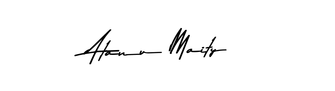 Create a beautiful signature design for name Atanu Maity. With this signature (Asem Kandis PERSONAL USE) fonts, you can make a handwritten signature for free. Atanu Maity signature style 9 images and pictures png