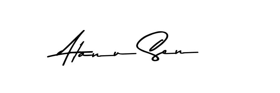 Use a signature maker to create a handwritten signature online. With this signature software, you can design (Asem Kandis PERSONAL USE) your own signature for name Atanu Sen. Atanu Sen signature style 9 images and pictures png