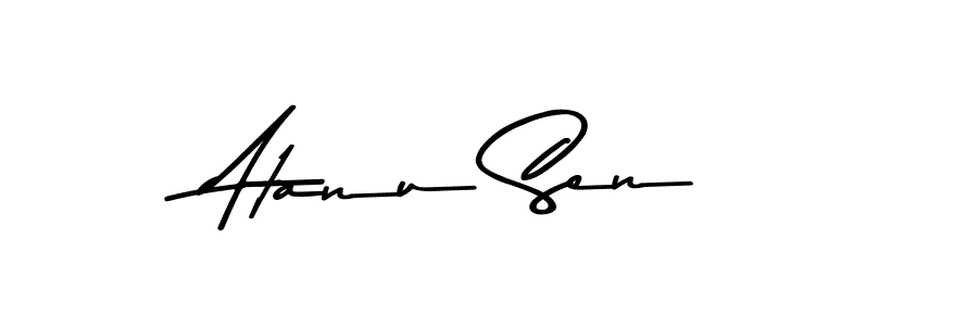 Make a beautiful signature design for name Atanu Sen. With this signature (Asem Kandis PERSONAL USE) style, you can create a handwritten signature for free. Atanu Sen signature style 9 images and pictures png