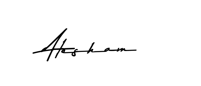 How to make Atesham name signature. Use Asem Kandis PERSONAL USE style for creating short signs online. This is the latest handwritten sign. Atesham signature style 9 images and pictures png