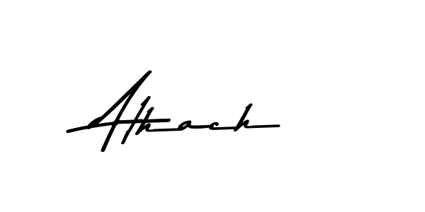 Create a beautiful signature design for name Athach. With this signature (Asem Kandis PERSONAL USE) fonts, you can make a handwritten signature for free. Athach signature style 9 images and pictures png