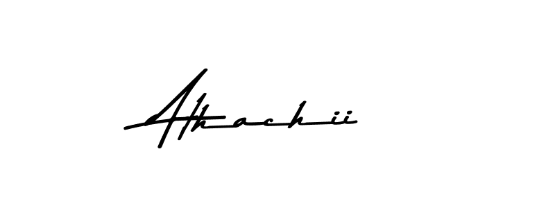 Create a beautiful signature design for name Athachii. With this signature (Asem Kandis PERSONAL USE) fonts, you can make a handwritten signature for free. Athachii signature style 9 images and pictures png