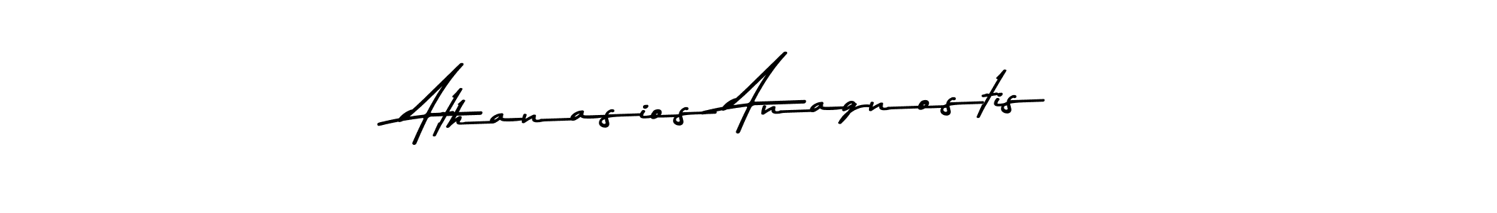 How to make Athanasios Anagnostis name signature. Use Asem Kandis PERSONAL USE style for creating short signs online. This is the latest handwritten sign. Athanasios Anagnostis signature style 9 images and pictures png