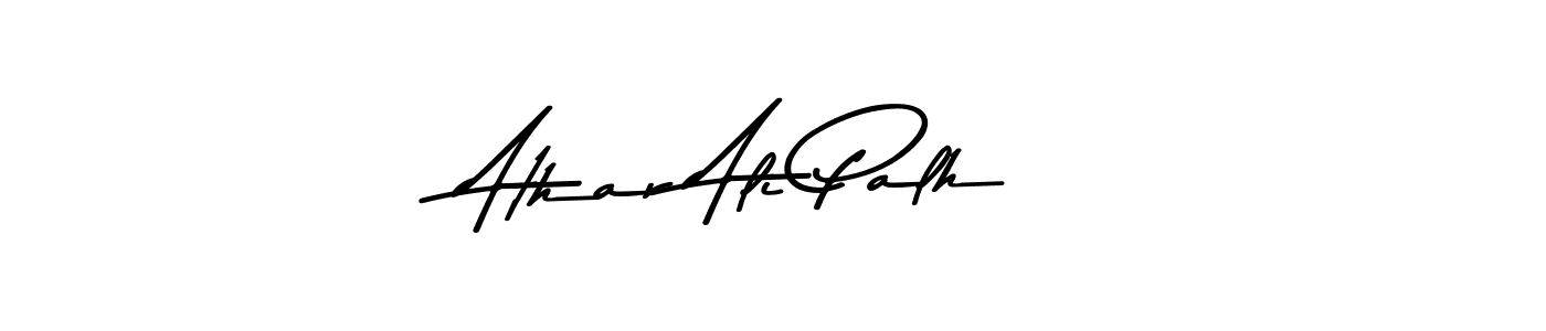 Design your own signature with our free online signature maker. With this signature software, you can create a handwritten (Asem Kandis PERSONAL USE) signature for name Athar Ali Palh. Athar Ali Palh signature style 9 images and pictures png