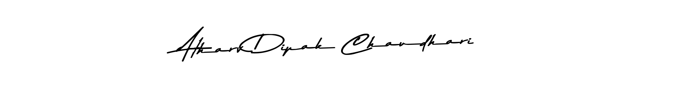 How to make Atharv Dipak Chaudhari name signature. Use Asem Kandis PERSONAL USE style for creating short signs online. This is the latest handwritten sign. Atharv Dipak Chaudhari signature style 9 images and pictures png