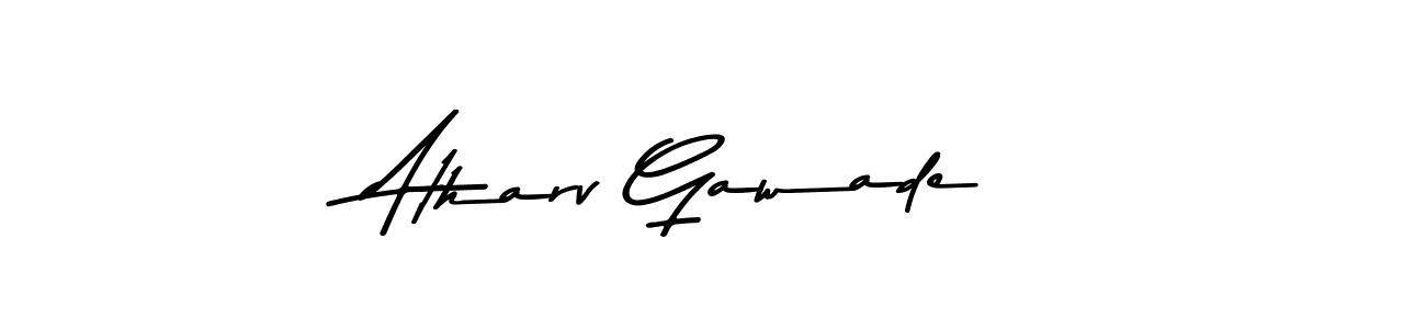 The best way (Asem Kandis PERSONAL USE) to make a short signature is to pick only two or three words in your name. The name Atharv Gawade include a total of six letters. For converting this name. Atharv Gawade signature style 9 images and pictures png