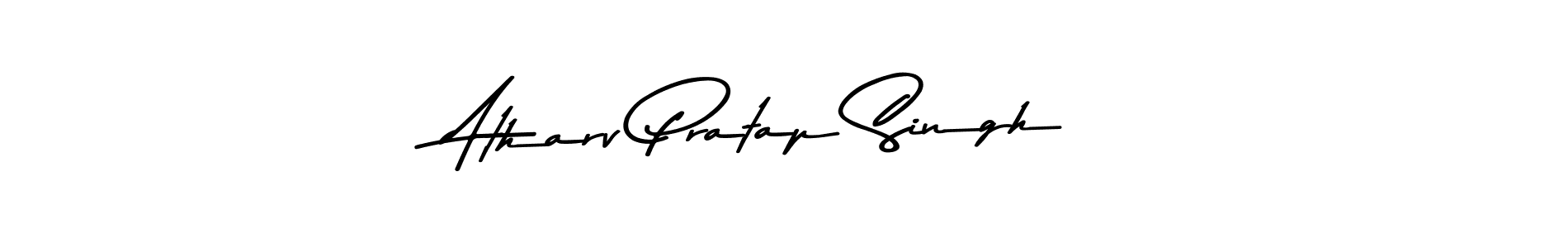 This is the best signature style for the Atharv Pratap Singh name. Also you like these signature font (Asem Kandis PERSONAL USE). Mix name signature. Atharv Pratap Singh signature style 9 images and pictures png