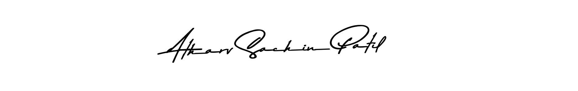 Create a beautiful signature design for name Atharv Sachin Patil. With this signature (Asem Kandis PERSONAL USE) fonts, you can make a handwritten signature for free. Atharv Sachin Patil signature style 9 images and pictures png