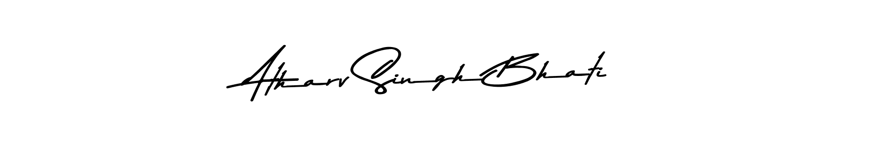 Create a beautiful signature design for name Atharv Singh Bhati. With this signature (Asem Kandis PERSONAL USE) fonts, you can make a handwritten signature for free. Atharv Singh Bhati signature style 9 images and pictures png