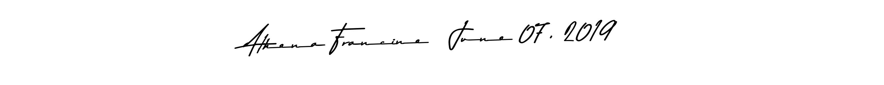 Check out images of Autograph of Athena Francine   June 07, 2019 name. Actor Athena Francine   June 07, 2019 Signature Style. Asem Kandis PERSONAL USE is a professional sign style online. Athena Francine   June 07, 2019 signature style 9 images and pictures png