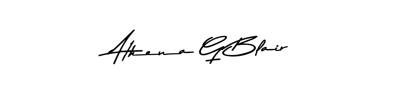 Athena G Blair stylish signature style. Best Handwritten Sign (Asem Kandis PERSONAL USE) for my name. Handwritten Signature Collection Ideas for my name Athena G Blair. Athena G Blair signature style 9 images and pictures png