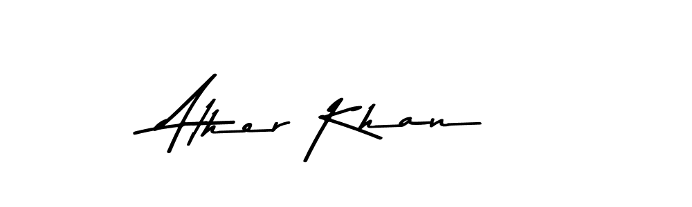 Also You can easily find your signature by using the search form. We will create Ather Khan name handwritten signature images for you free of cost using Asem Kandis PERSONAL USE sign style. Ather Khan signature style 9 images and pictures png
