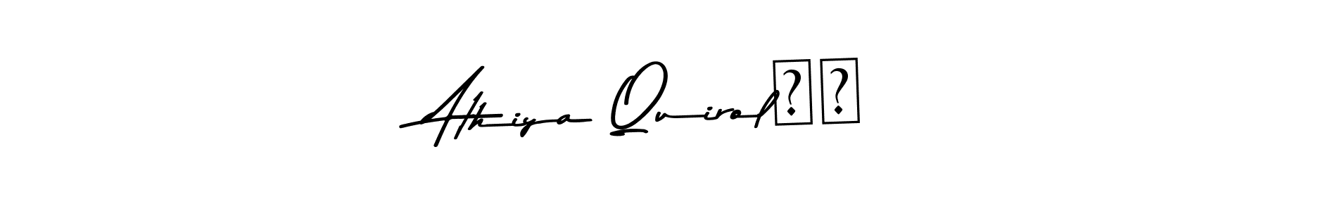 Athiya Quirol♥️ stylish signature style. Best Handwritten Sign (Asem Kandis PERSONAL USE) for my name. Handwritten Signature Collection Ideas for my name Athiya Quirol♥️. Athiya Quirol♥️ signature style 9 images and pictures png