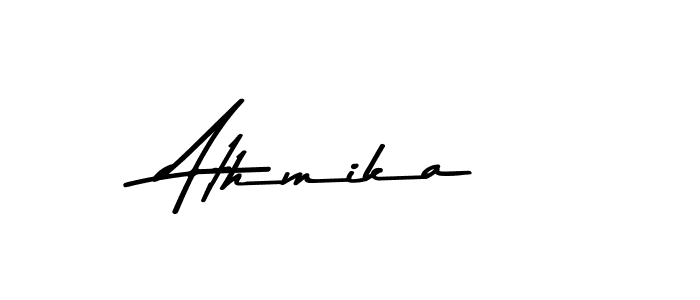 Use a signature maker to create a handwritten signature online. With this signature software, you can design (Asem Kandis PERSONAL USE) your own signature for name Athmika. Athmika signature style 9 images and pictures png