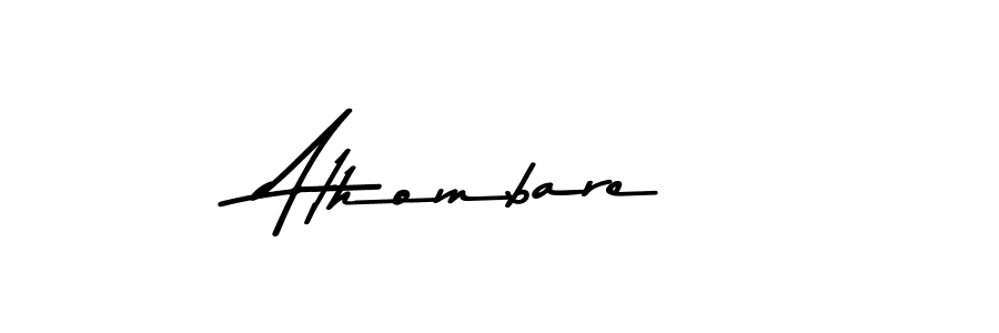 Use a signature maker to create a handwritten signature online. With this signature software, you can design (Asem Kandis PERSONAL USE) your own signature for name Athombare. Athombare signature style 9 images and pictures png