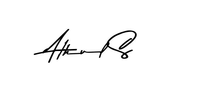 Create a beautiful signature design for name Athul S. With this signature (Asem Kandis PERSONAL USE) fonts, you can make a handwritten signature for free. Athul S signature style 9 images and pictures png