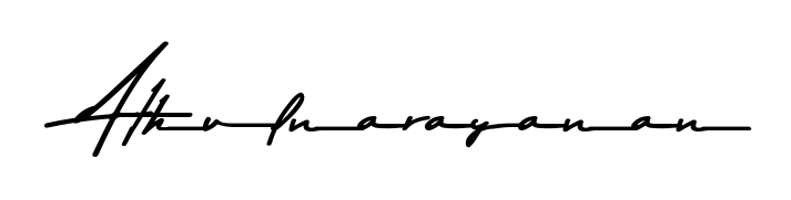 Practice writing Athulnarayanan with the flow of Asem Kandis PERSONAL USE lettering. A fantastic source of inspiration for developing your personal signature style. Athulnarayanan signature style 9 images and pictures png