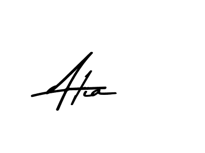 How to make Atia name signature. Use Asem Kandis PERSONAL USE style for creating short signs online. This is the latest handwritten sign. Atia signature style 9 images and pictures png